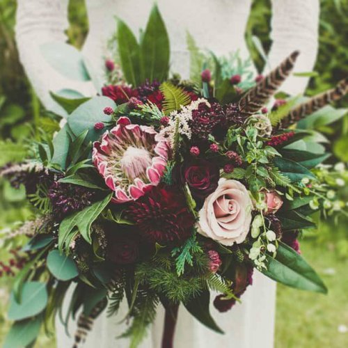 Floral Lounge Floral Lounge English Heritage Wedding flowers hair 2
