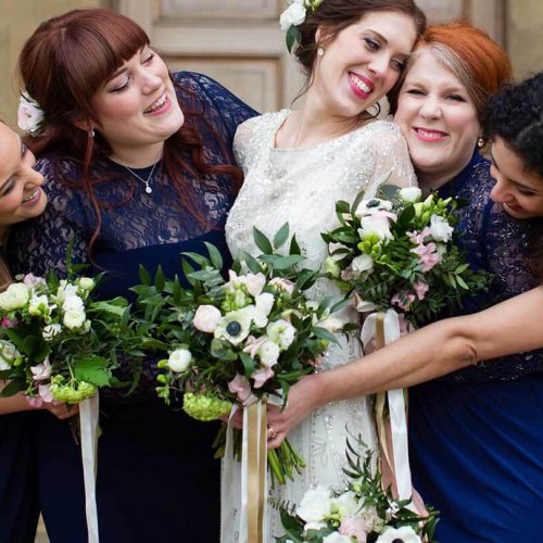 Floral Lounge Rise Hall bridesmaids