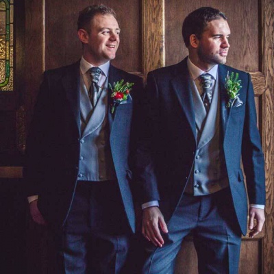 Floral Lounge Autumn groom buttonhole