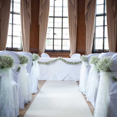 Floral Lounge Cedar Court wedding ceremony