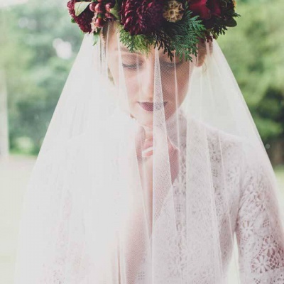 Floral Lounge English Heritage Wedding flowers floral crown 1