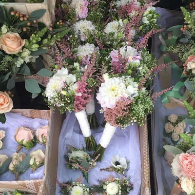Floral Lounge Wedding Flower Transport