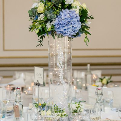 Blue Hydrangea Arrangement