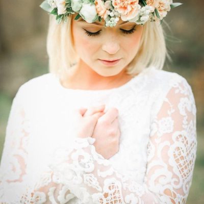 Floral Crown Peach