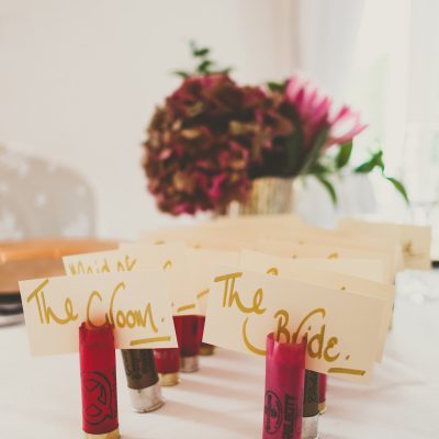 Floral Lounge English Heritage Wedding flowers name cards