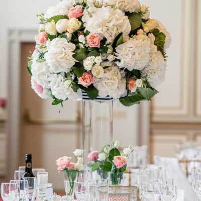 Large Hydrangea Centerpieces