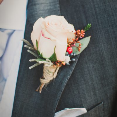 QuickSand Rose Buttonhole