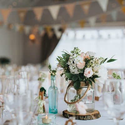 Rustic Jar Flowers