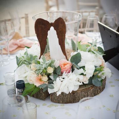Rustic barn centerpiece